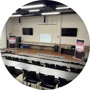 Stadium-Seated Meeting Room