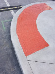 Access ADA Tile Radius Colonial Red  Image 1