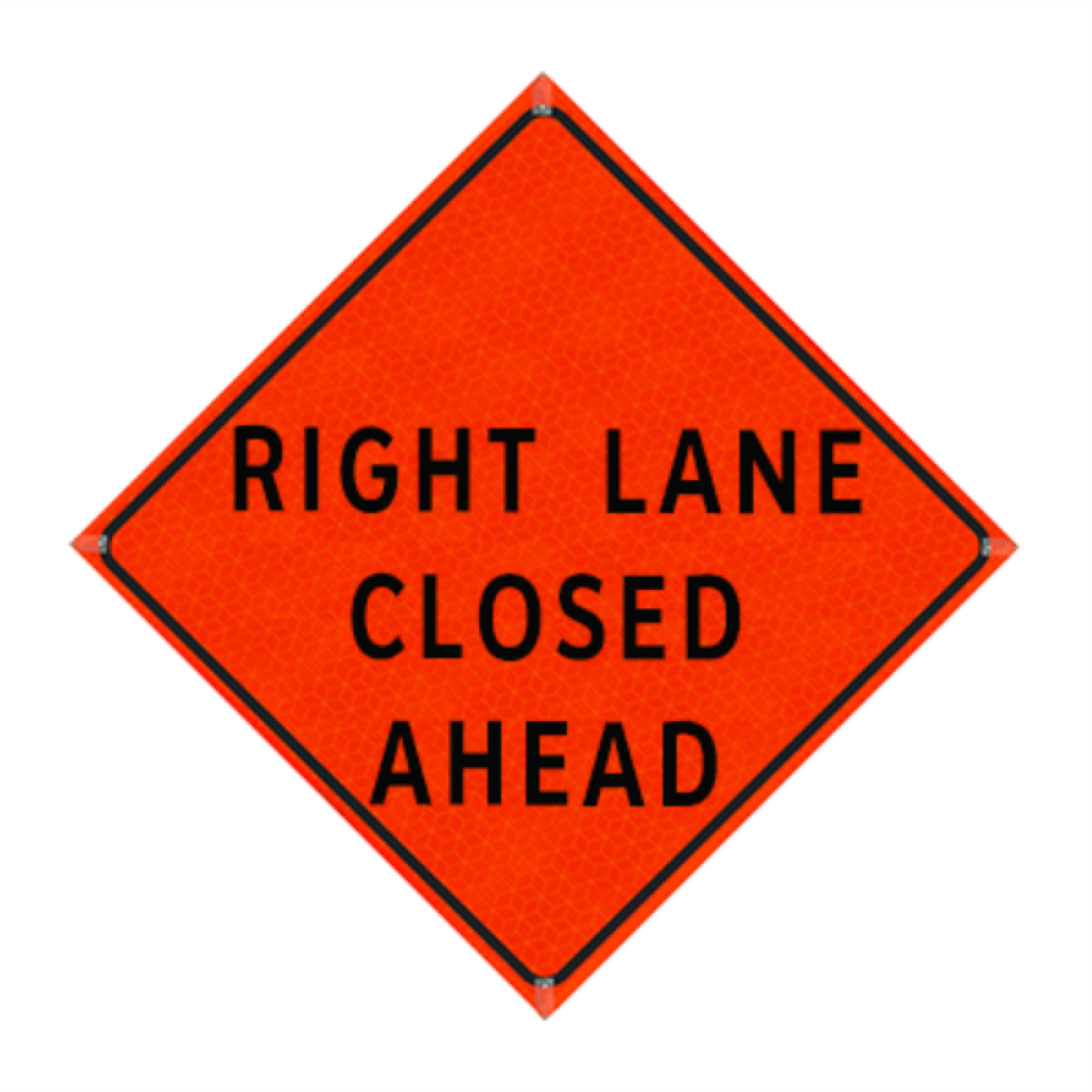 Watch Dog Reflective Orange Vinyl Roll-Up Sign, 48"x48" Image 1