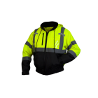 Pyramex Hi-Vis Lime Bomber Jacket, Large Image 1