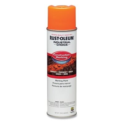 Rustoleum Orange Construction Inverted Marking Paint