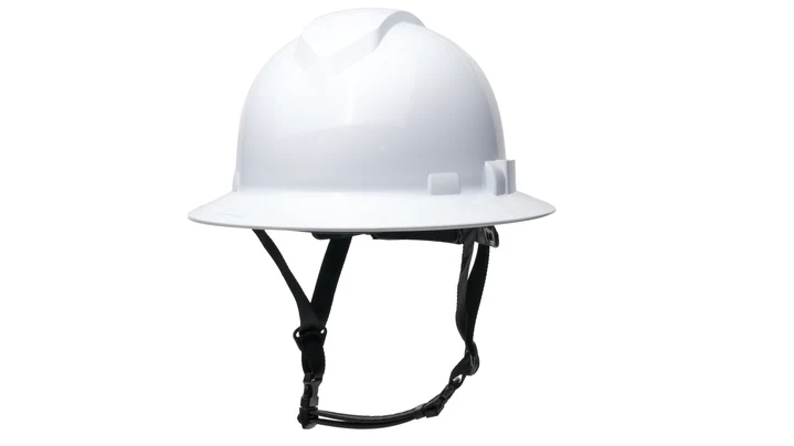 Pyramex Ridgeline T2 Full Brim Safety Hard Hat, 6pt Suspension