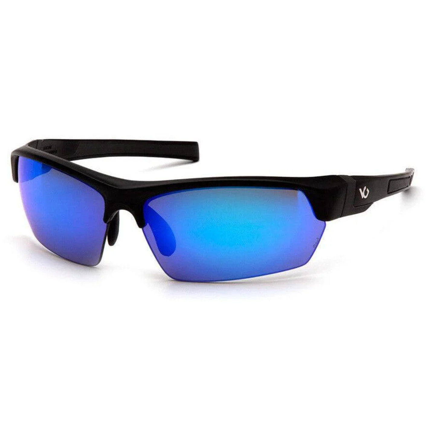 Pyramex Venture Gear Tensaw Safety Sunglasses with Black Frame and Ice Blue Mirror Anti-Fog Lens Image 1