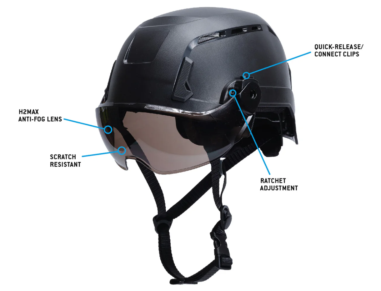 Pyramex SL T2 Gray Visor Face Shield for Safety Helmet  Image 2