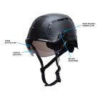 Pyramex SL T2 Gray Visor Face Shield for Safety Helmet Image 2