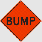 Watch Dog Reflective Orange Vinyl Roll-Up Sign, 48"x48" Image 1