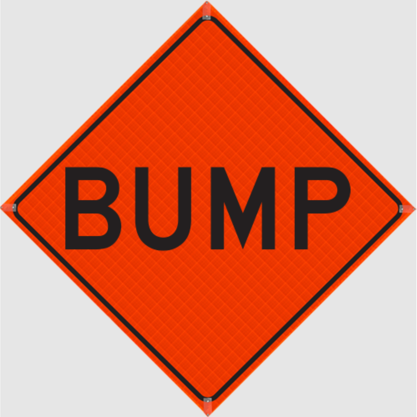 Watch Dog Reflective Orange Vinyl Roll-Up Sign, 48"x48" Image 1